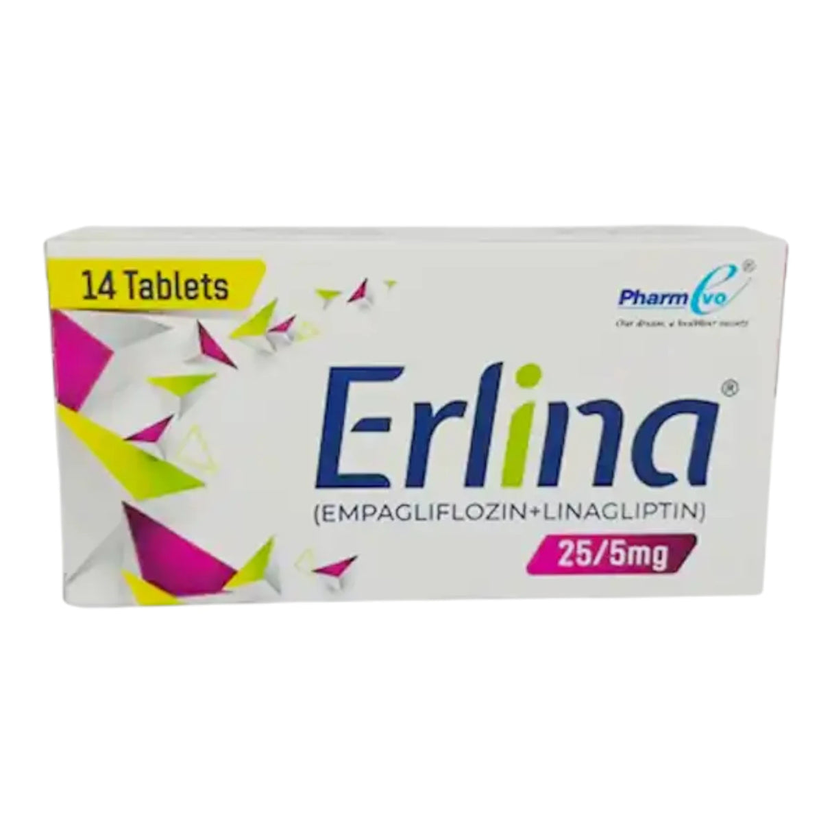 tablets erlina 25/5mg 14s