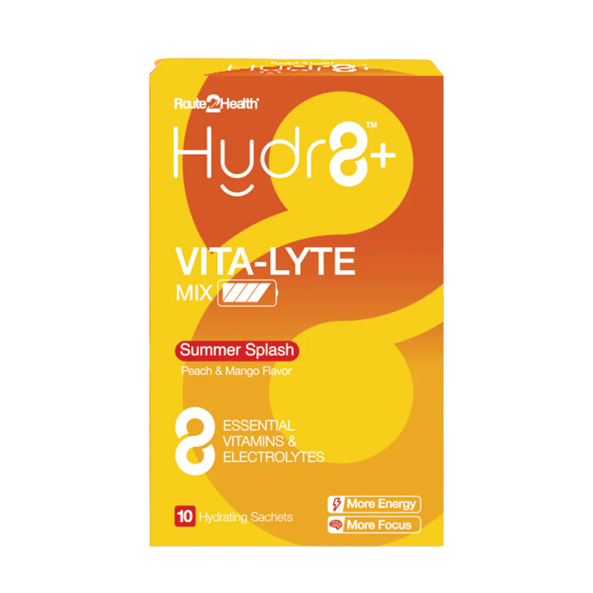sachets hydra8+ vita-lyte mix peach & mango 10s