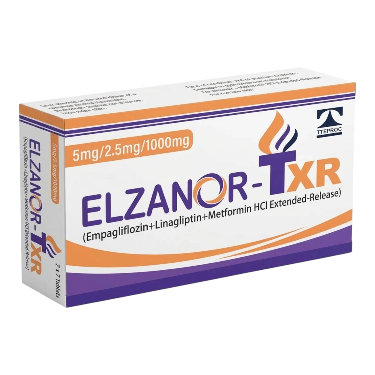 tablets elzanor txr 5/2.5/1000mg 14s