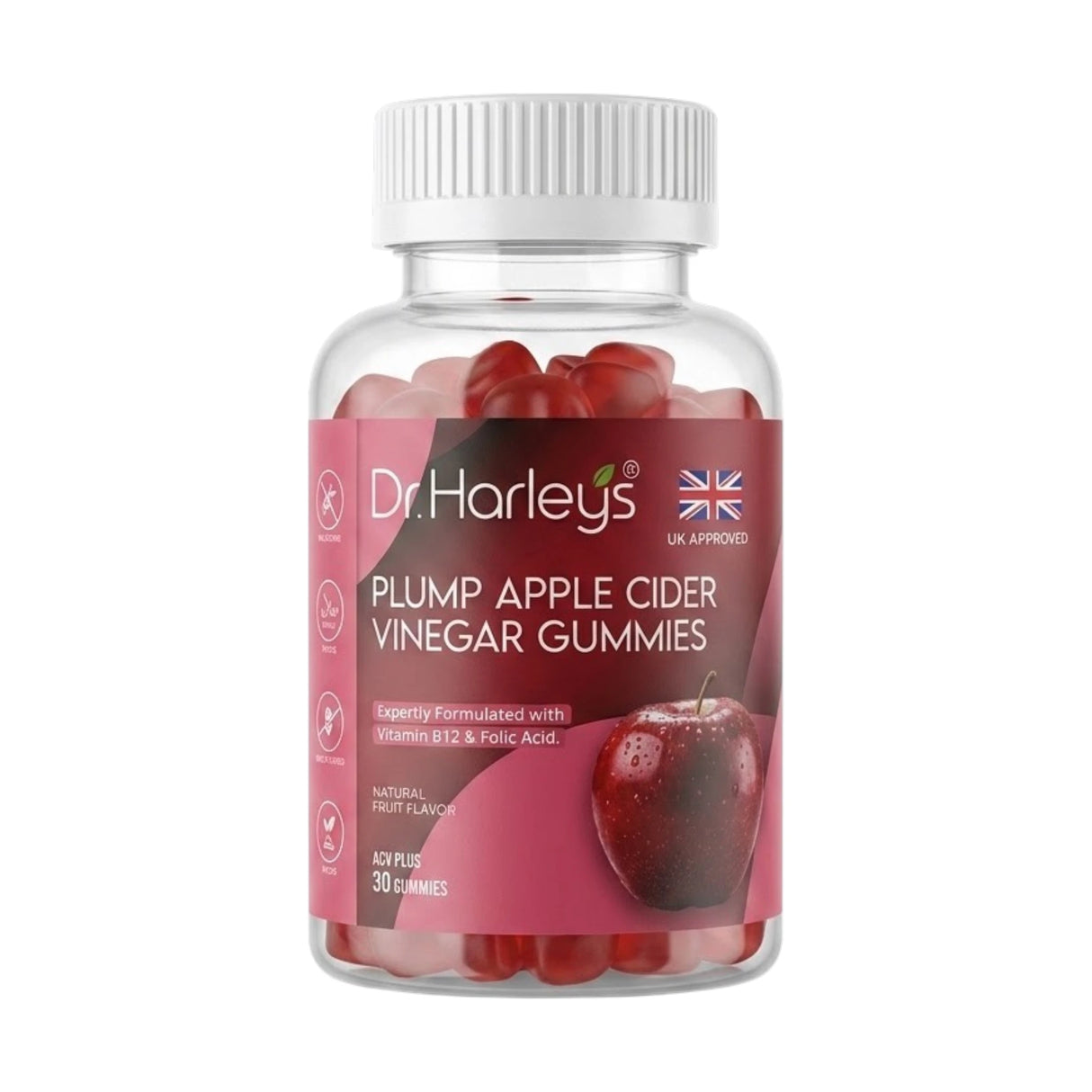 dr harleys apple cider vineger gummies 30s