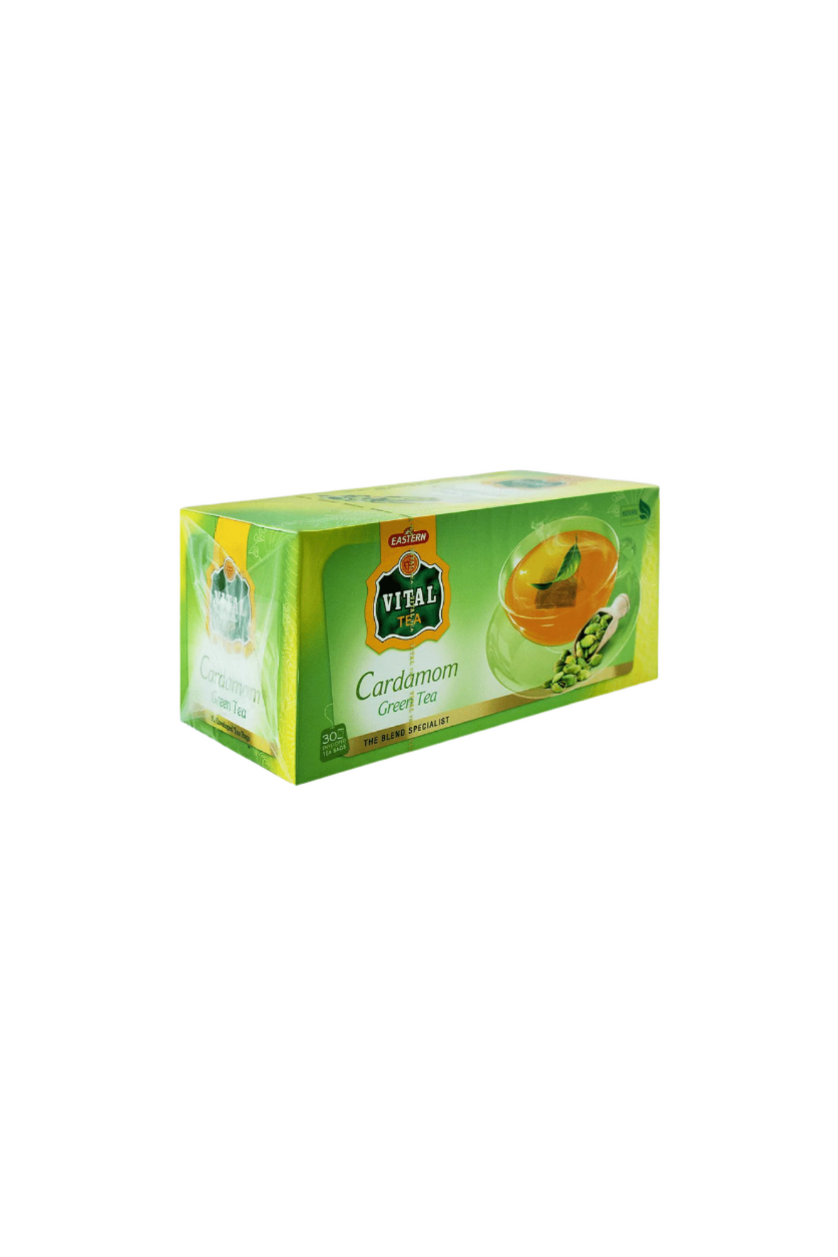 vital green tea cardamom 30 tea bags