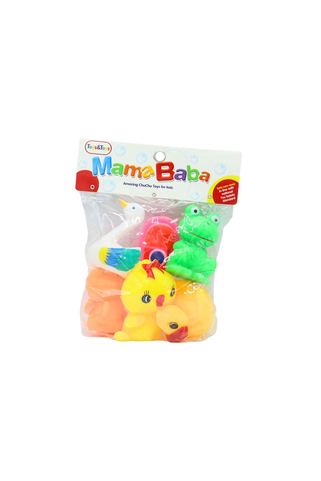 animal boat chu chu 6pc sa05-6
