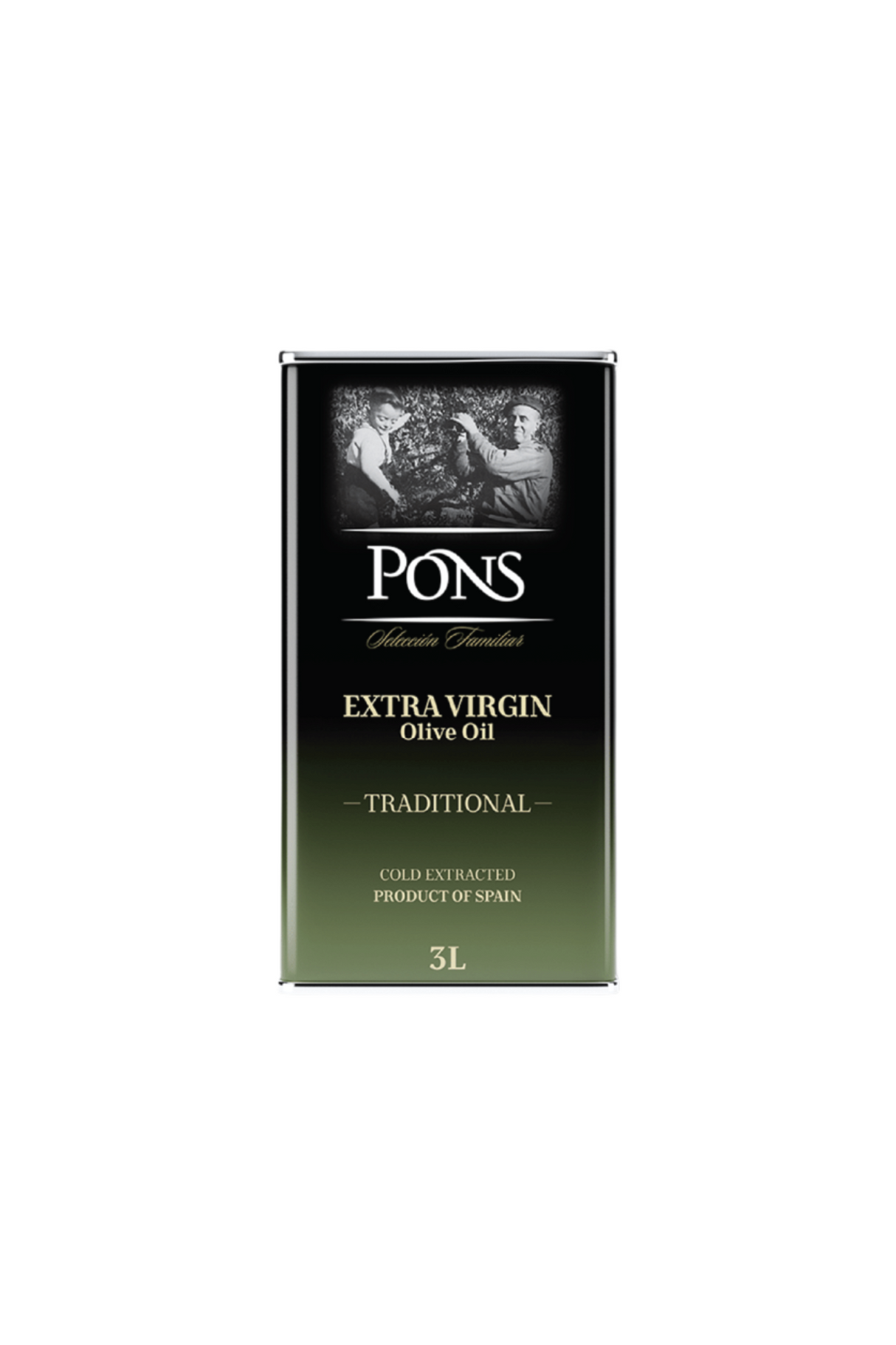 pons olive oil extra virgin 3l tin