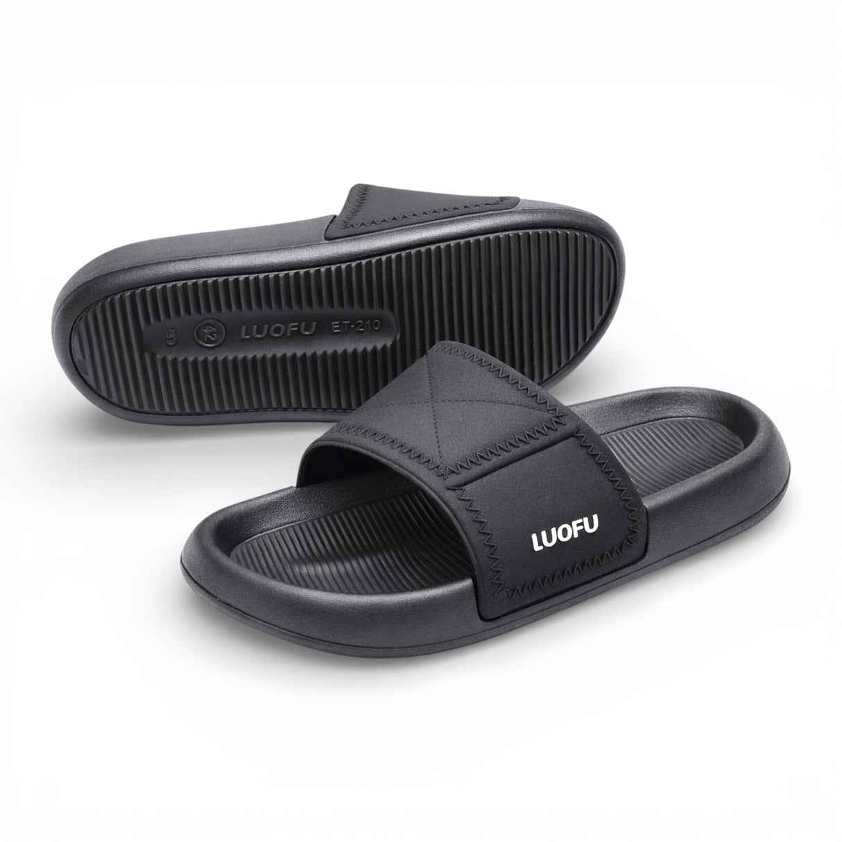 gents slipper 40-45 black china e7210-e01