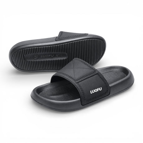 gents slipper 40-45 black china e7210-e01