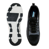 skechers distance walker 40-45 men's walking shoes - black m62498