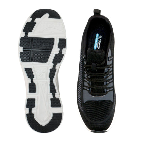 skechers distance walker 40-45 men's walking shoes - black m62498