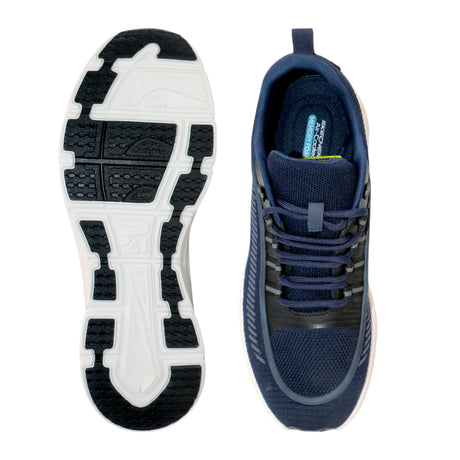 skechers distance walker 40-45 men's walking shoes - navy blue m62498