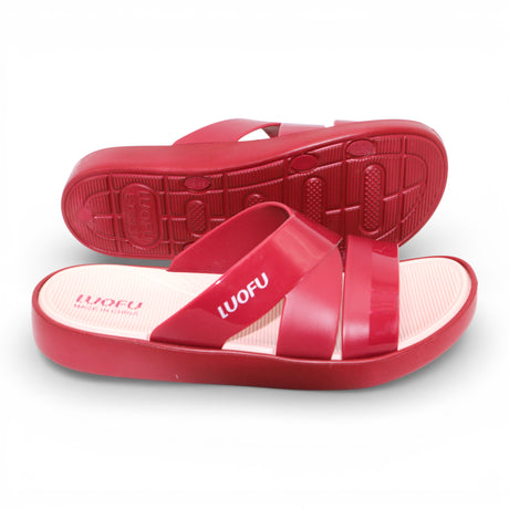 ladies slipper 36-41 maroon china e7185