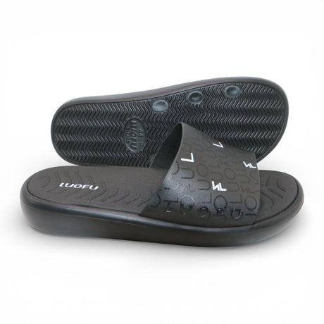 gents slipper 40-45 black china e7208-3