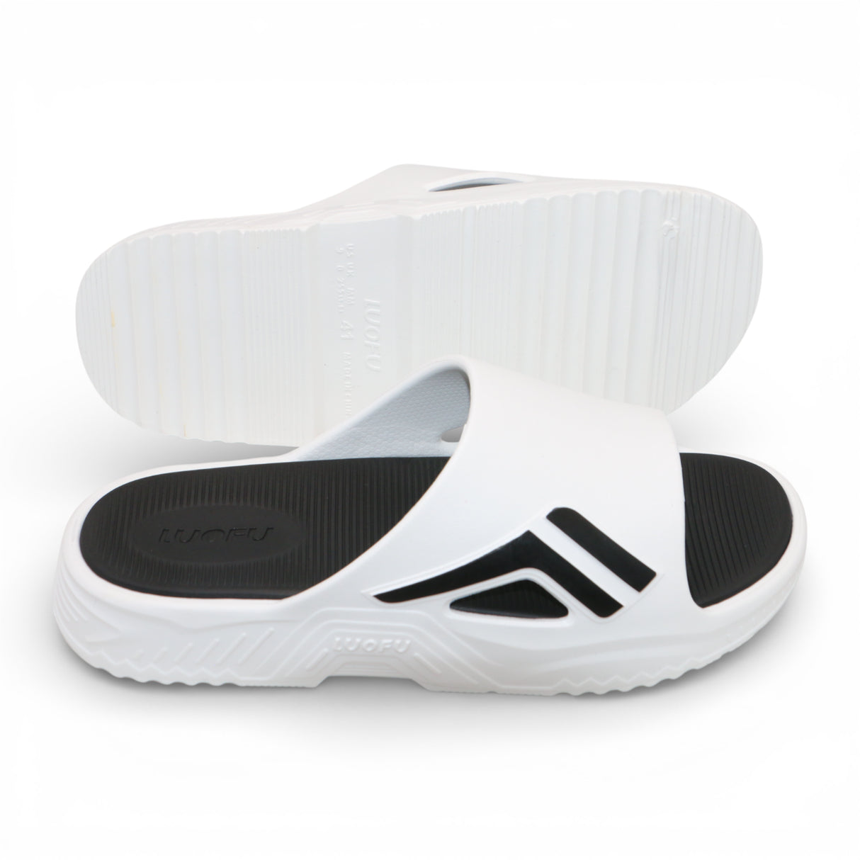 ladies slipper 36-41 white black china e6244-e01