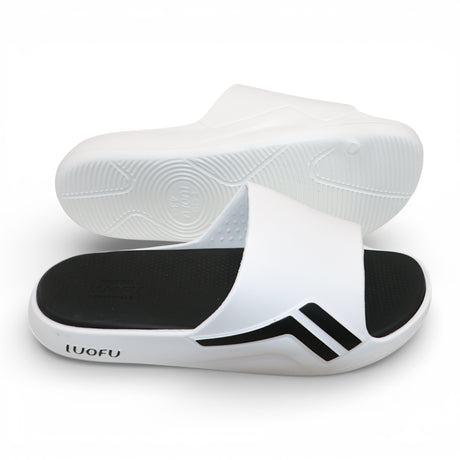 gents slipper 40-45 white black china e6213-e32