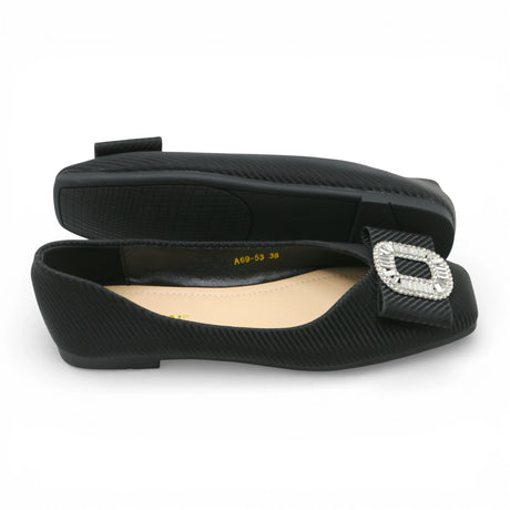 ladies fancy pumpy 36-41 black china a69-53