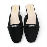 ladies fancy half pumpy 36-41 black china 332-17