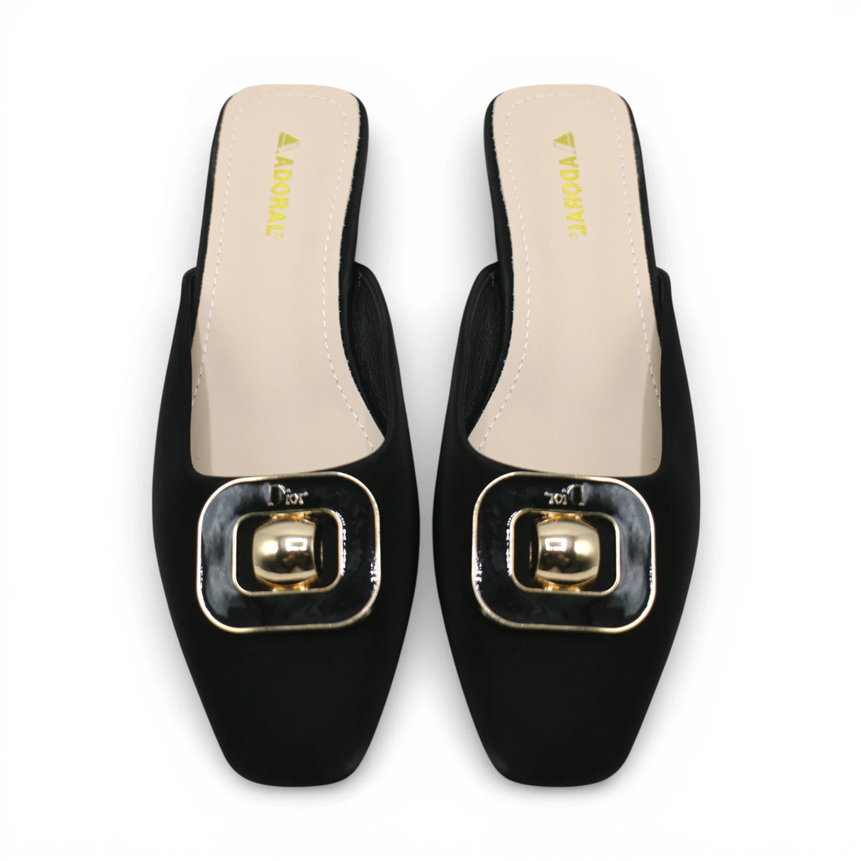 ladies fancy half pumpy 36-41 black china 332-15