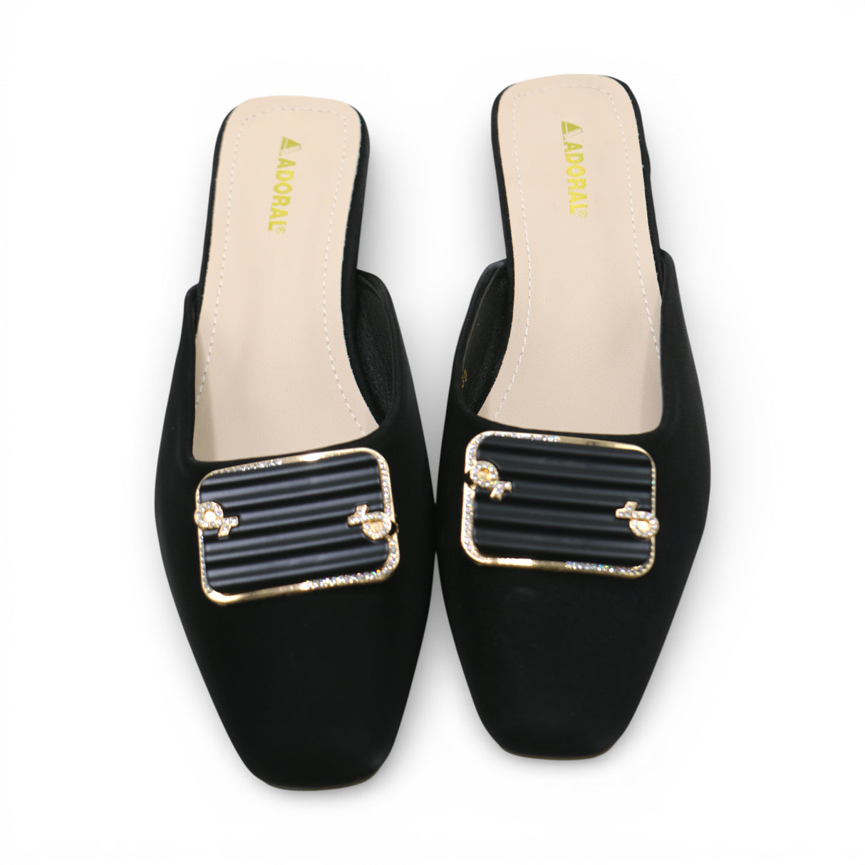ladies fancy half pumpy 36-41 black china 332-16