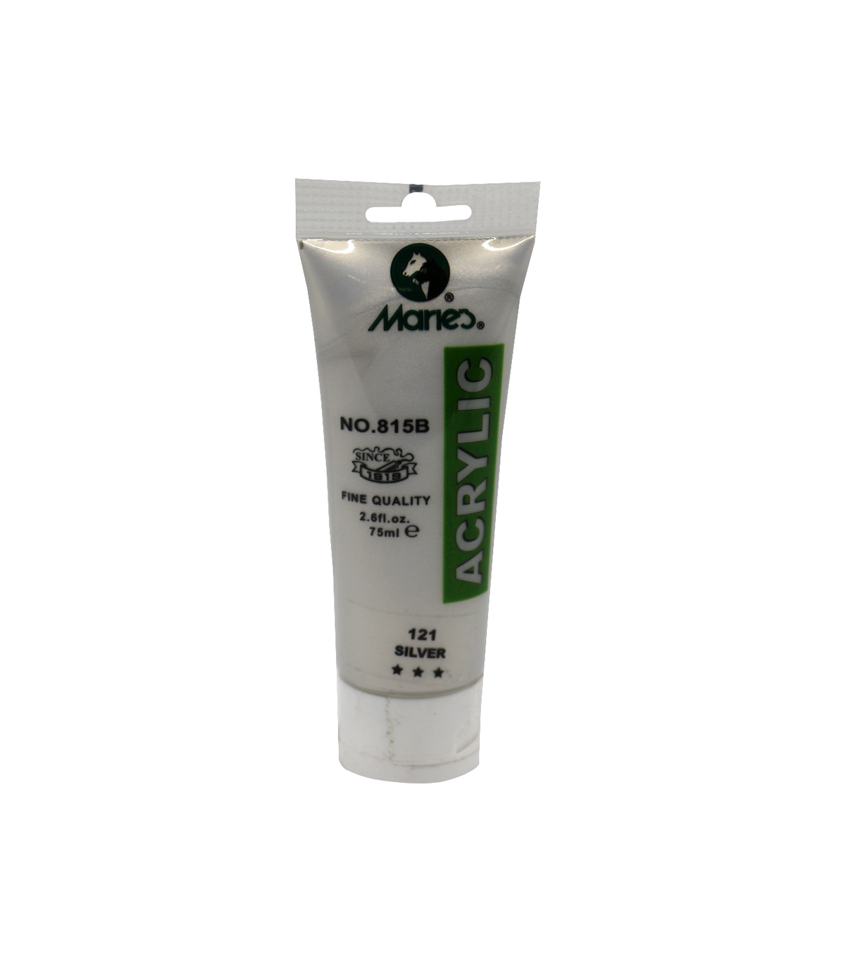 maries acrylic paint 75ml silver 121