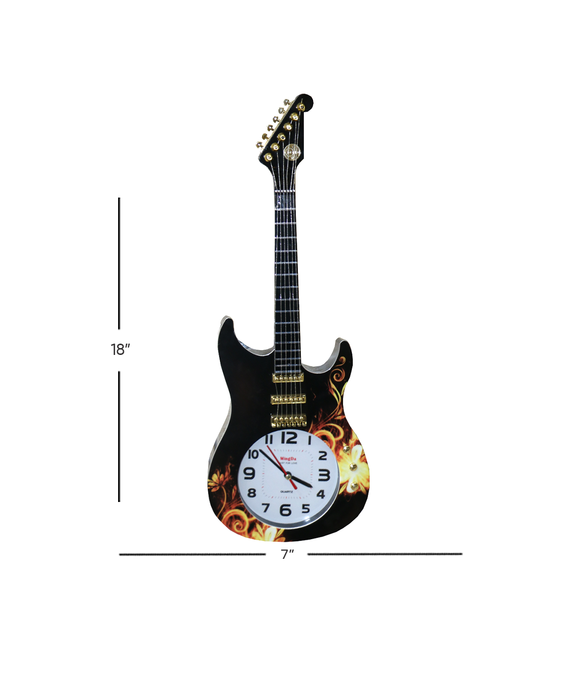 wall clock guitar 18"x7" china d568