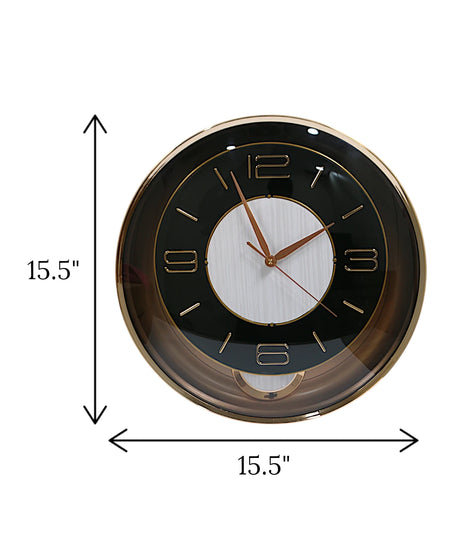 wall clock white pendulum 15.5" china