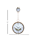 sparrow holder wall clock moving gear 22"x15" china 51134