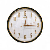 wall clock black & white china 14.5"x14.5"