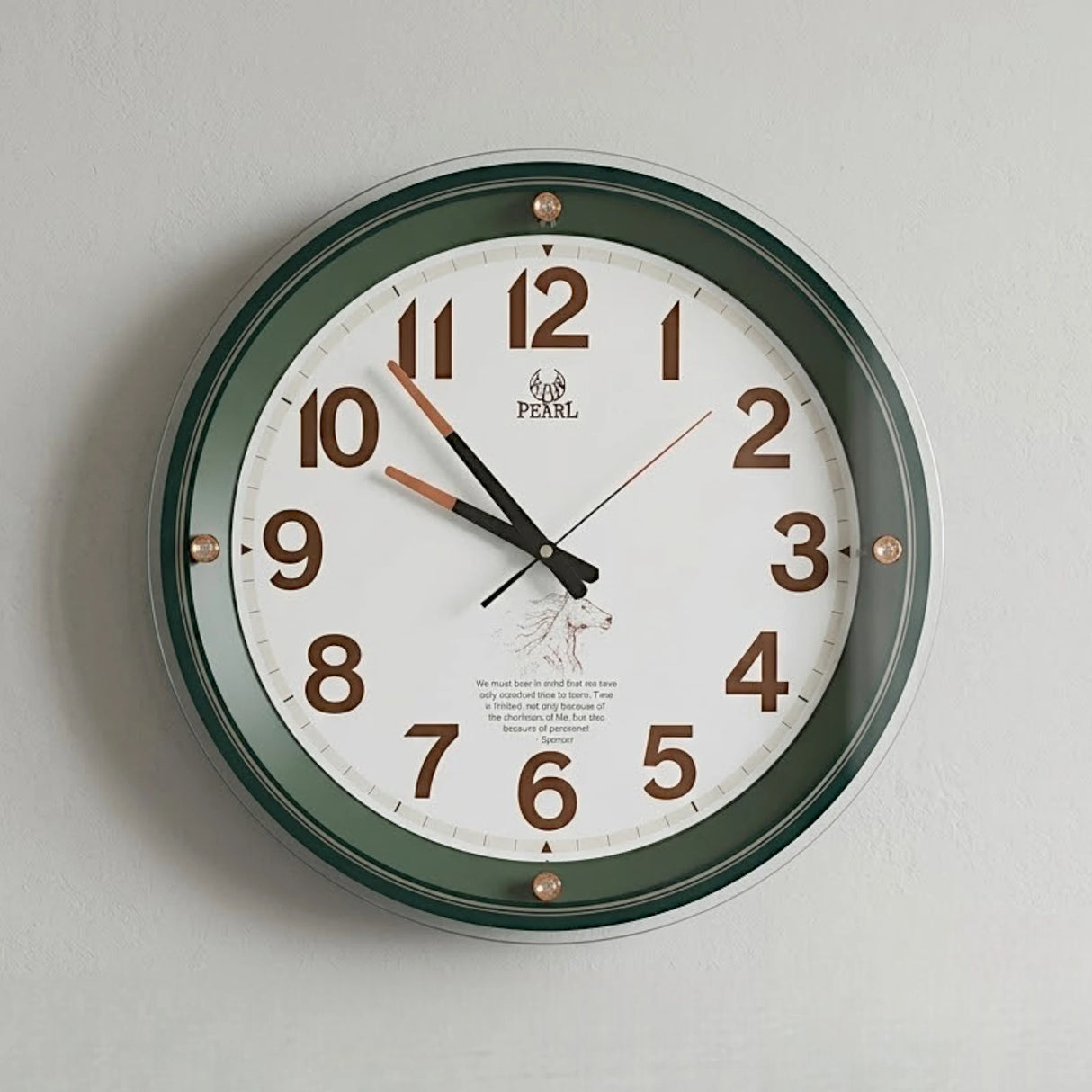 wall clock blakish green china