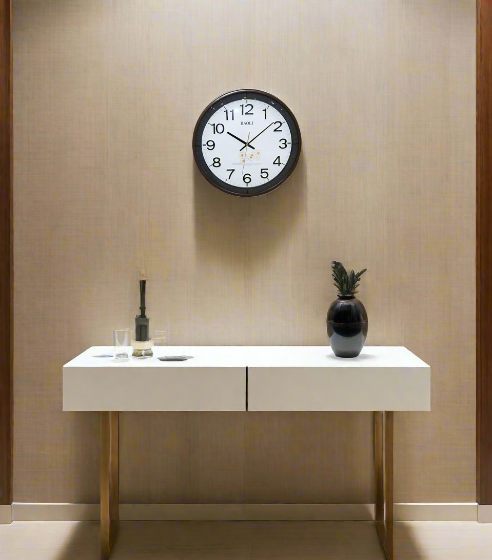 wall clock brown china