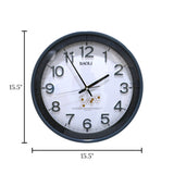 wall clock grey china 15.5"x15.5"