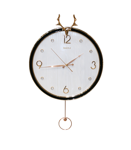 wall clock black white china 23267