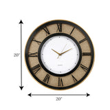 wall clock golden china 20"x20"