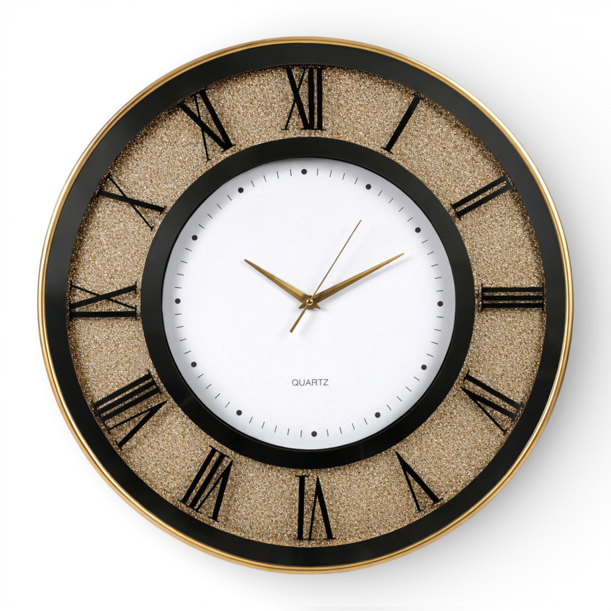 wall clock golden china 20"x20"