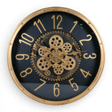wall clock copper moving gear china 19"x19"