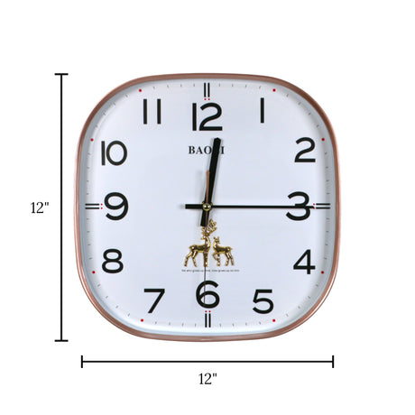 wall clock square china 11.6"x11.6"