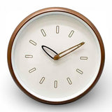 wall clock dark brown china 12"x12"
