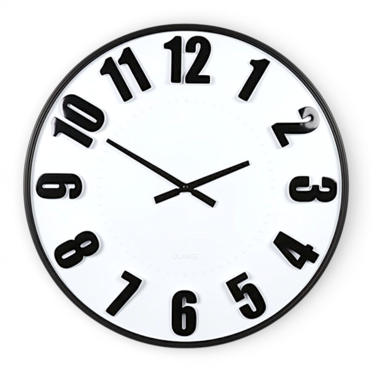 wall clock black large 30x30 china