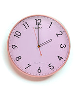 wall clock pink china (13.5x13.5)