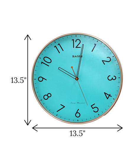 wall clock copper china (13.5x13.5)