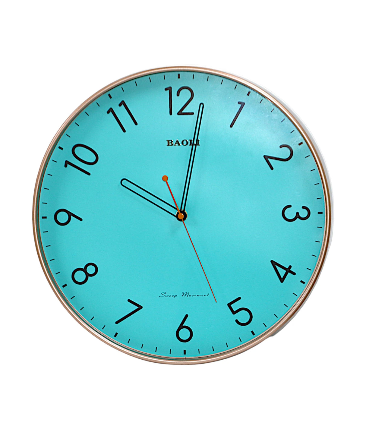 wall clock copper china (13.5x13.5)