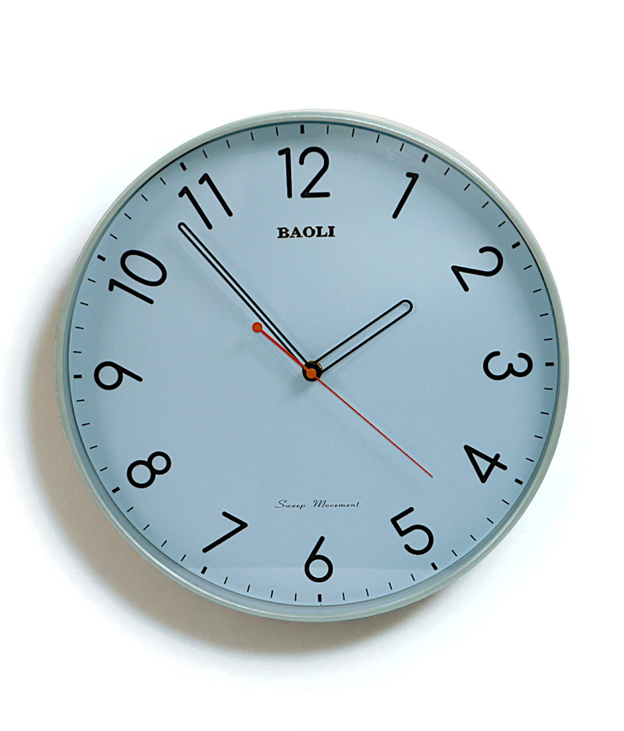 wall clock green china (13.5x13.5)