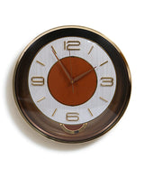 wall clock orange pendulum 15.5" china