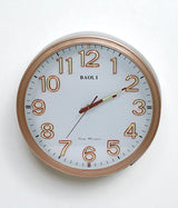 wall clock copper gold china "17x17"