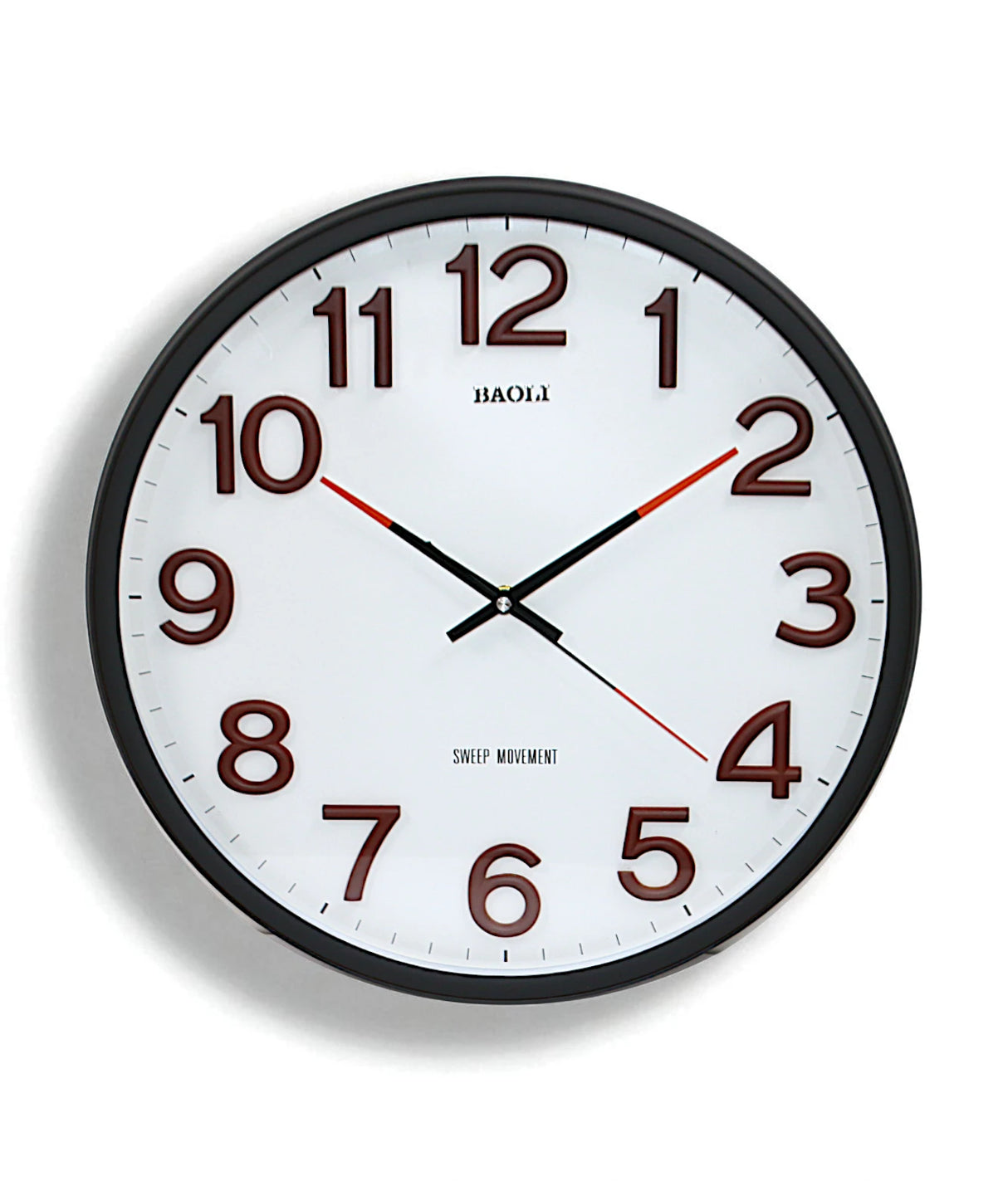 wall clock black china "16x16"