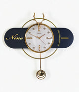 wall clock pendulum & deer blue china