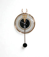 wall clock golden pendulum china