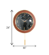 wall colck black pendulum china