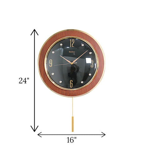 wall colck black pendulum china