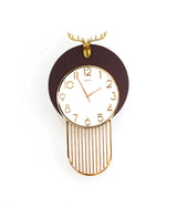 wall clock mehroon with deer china