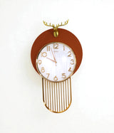 wall clock orange with deer china