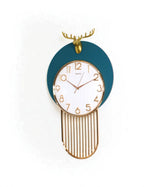 wall clock blue with deer china
