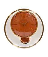 wall clock gold orange with pendulum china